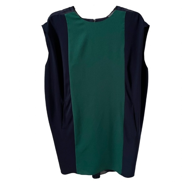 Browns Color-block Shift Dress in Blue and Green XL - Picture 12 of 13